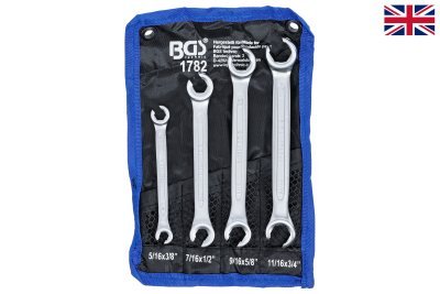 Sada klíčů na převlečné matice, palcové 4ks - BGS 1782