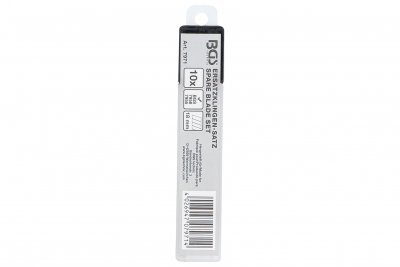 Náhradní čepele pro odlamovací nůž, 18 mm, balení 10 kusů - BGS 7971