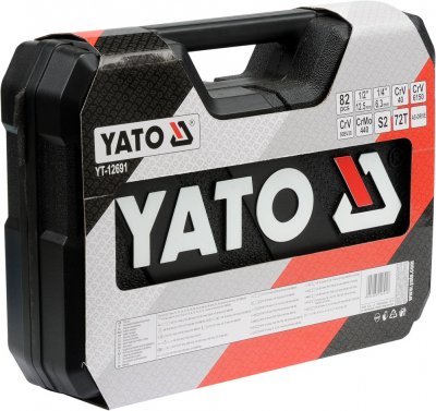 Sada nářadí v kufru 80 kusů YATO YT-12691