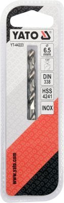 Vrták do železa HSS PREMIUM 6,5 mm YATO YT-44223