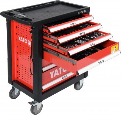 Dílenský vozík se 185 kusy nářadí YATO YT-55307