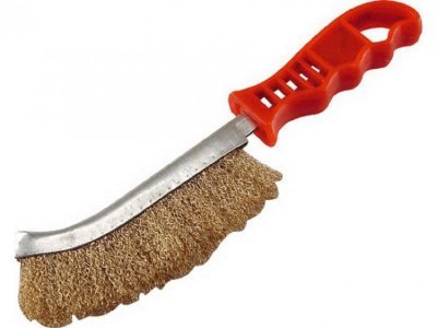 Kartáč drátěný pomosazený vlnitý drát 0,3mm