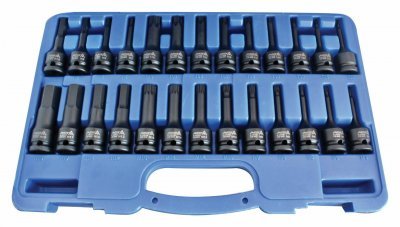 Zástrčné hlavice Imbus, TORX a XZN 1/2", úderové, sada 26 ks - ASTA
