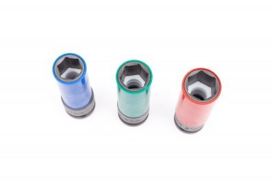 Sada nástrčných hlavic 1/2", s krytkou na ALU pro rázové utahováky - JONNESWAY S18A4103S