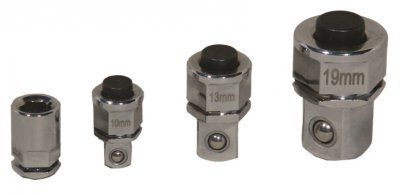 Adaptéry pro ráčnové klíče, čtyřhrany 1/4", 3/8", 1/2" a bity, 4 ks - JONNESWAY W45316S-AD