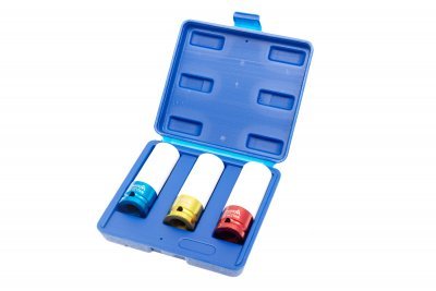 Úderové hlavice 1/2", 17 - 21 mm, s krytkou na ALU kola, sada 3 ks - ASTA