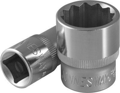 Nástrčné hlavice 1/2",12-hranné, různé velikosti - JONNESWAY, Velikost: 10 mm