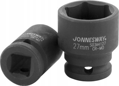 Nástrčné hlavice úderové, 1/2", 6-hranné, velikosti 8-36 mm - JONNESWAY, Velikost: 15 mm