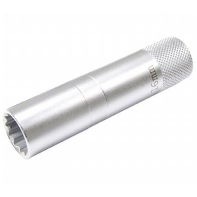 Nástrčná hlavice 3/8" na zapalovací svíčky 16mm s gumou - BGS