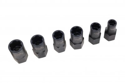 Hlavice 1/2" a 3/8" na poškozené šrouby, velikosti 8-21 mm, sada 13 ks - ASTA