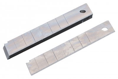 Náhradní čepele pro odlamovací nůž, 18 mm, balení 10 kusů - BGS 7971
