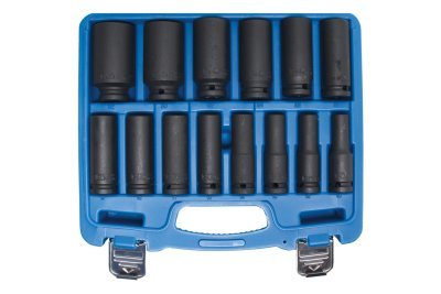 Hlavice 1/2" nástrčné tvrzené, úderové 10-32mm CrMo, sada - BGS 5207