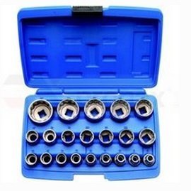 Hlavice nástrčné 1/2" 8-36 mm, sada 21 dílů - BGS 2267