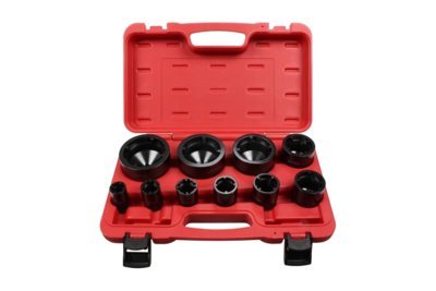 Nástrčné hlavice - klíče 1/2" 26-88 mm, na hřídelové KM matice, sada 9 ks