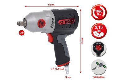 Rázový šroubovák (stlačený vzduch) KS TOOLS 515.1210