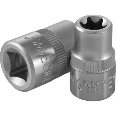 Nástrčné hlavice Torx E, velikosti E10 - E24, 1/2" - JONNESWAY, Velikost: E18