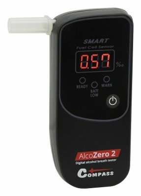 Alkohol tester AlcoZero2, elektrochemický senzor, v kufříku - COMPASS