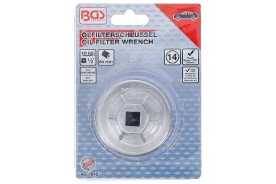 Hlavice na povolování olejových filtrů 64 mm - 14-hran - BGS 1042
