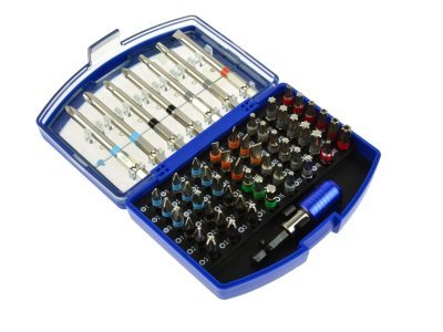 Sada šroubovákových bitů - ploché, křížové, Imbus, Torx, 56 kusů