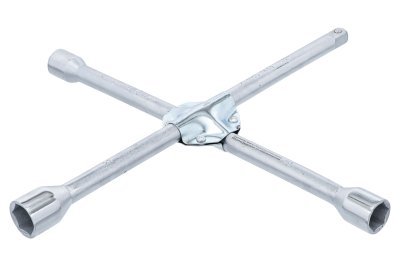 Klíč křížový na kola 17, 19, 21mm x 1/2", zesílený střed - BGS 1459