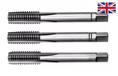 Závitníky sadové Whitworth BSW NO, PN8/3011, různé rozměry, sada 3 ks - Bučovice Tools, Velikost: 1 "