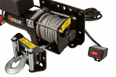 Elektrický lanový naviják 1000 W/12 V, max. zatížení 1361 kg - HOTECHE