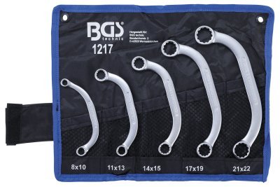 Klíče očkové, „C" profil, vel. 8-22 mm, sada 5 ks v obalu - BGS 1217