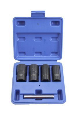 Hlavice 1/2" na poškozené šrouby, velikosti 17-22 mm, sada 5 ks - QUATROS QS50927