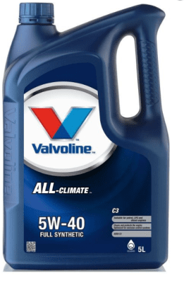 Motorový olej Valvoline All-Climate C3 5W-40, 5L