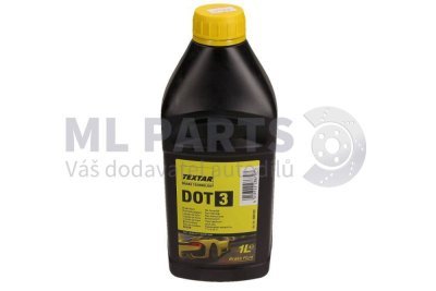 Brzdová kapalina TEXTAR DOT3, 1L