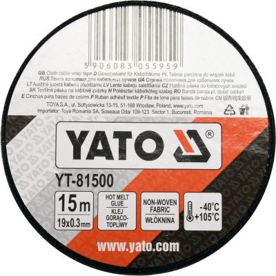 Textilní páska 19 mm 15 metrů YATO YT-81500