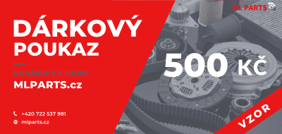 MLPARTS Dárkový poukaz v hodnotě 500 Kč