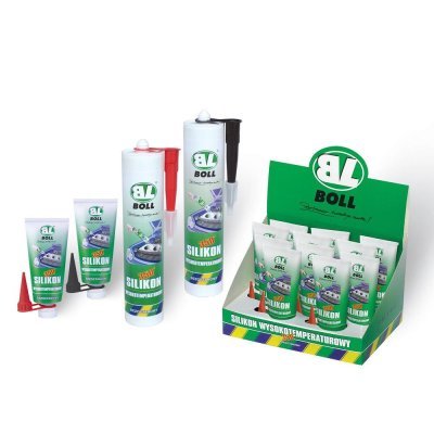 BOLL 0070106 Vysokoteplotní silikon 80ml, červený