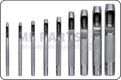 Sada průbojníků na kůži 9 kusů YATO YT-3590