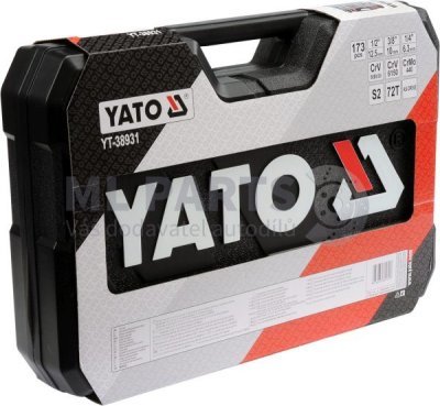 Gola sada v kufru 1/4", 3/8", 1/2" 173 kusů YATO YT-38931