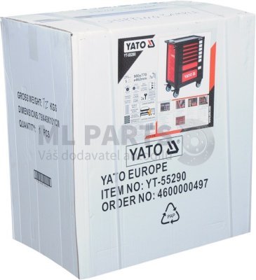 Dílenský vozík s 211 kusy nářadí YATO YT-55290
