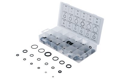 Těsnicí O-kroužky, průměry 3-22 mm, sada 225 ks - BGS 8044