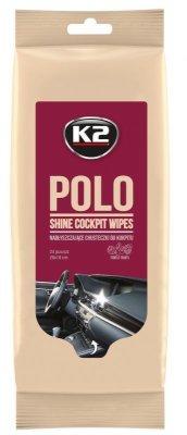 K2 POLO SHINE Ubrousky na palubní desku a plasty, 24ks - Lesklý efekt