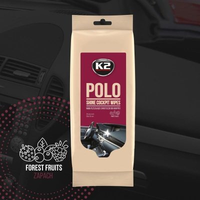 K2 POLO SHINE Ubrousky na palubní desku a plasty, 24ks - Lesklý efekt