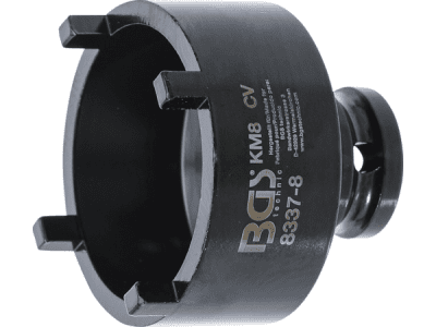 Nástrčná hlavice 1/2" na matice se zářezy KM8, vnější čepy - BGS 8337-8