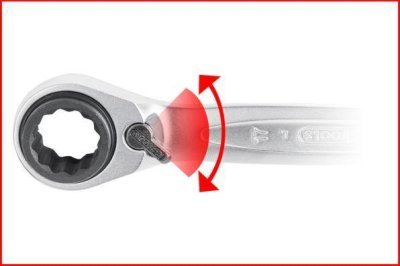 Obojstranný račňový očkový kľúč KS TOOLS 503.4565