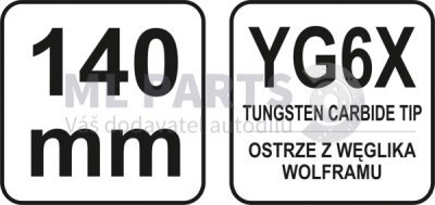 Rýsovací jehla na sklo, keramiku, kov YATO YT-3740
