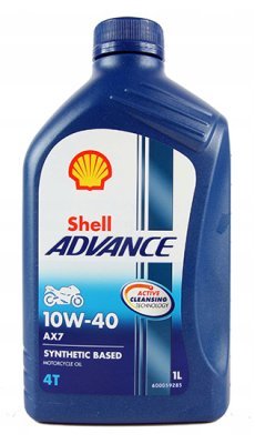Motorový olej Shell Advance 4T AX7 10W-40, 1L