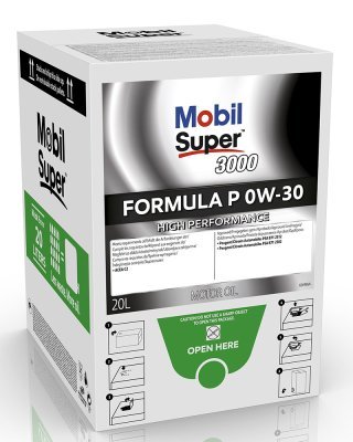 Motorový olej Mobil Super 3000 Formula P 0W-30, 20L - Bag in box