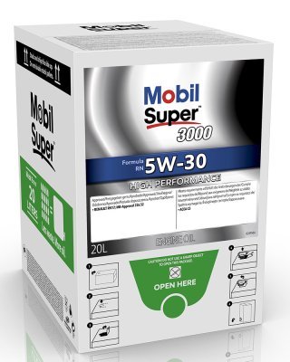 Motorový olej Mobil Super 3000 Formula RN 5W-30, 20L - Bag in box