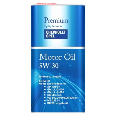 Motorový olej Fanfaro Opel Chevrolet 5W-30, 5L - plech