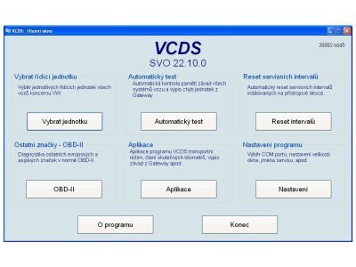 Diagnostika VAG-COM VCDS PROFI, bezdrátový systém, čeština, koncern VW a další