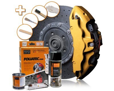 Foliatec Barva na brzdy, sada - Prestige Gold Metalic