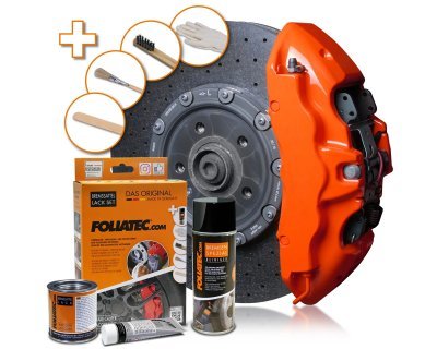 Foliatec Barva na brzdy, sada - Flame Orange