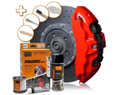 Foliatec Barva na brzdy, sada - Performance Red